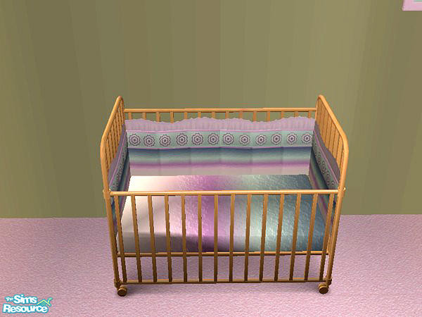 Sims 2 — Mia's Baby Girl Nursery - Crib Frame by munchkin_brat — Kinder Kontainer crib frame. Coordinates with