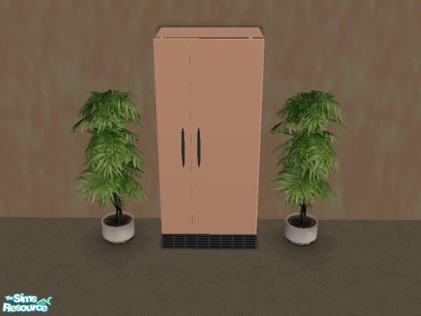 Sims 2 — Mustard Kitchen Set - Fridge by munchkin_brat — Expensive fridge in mustard