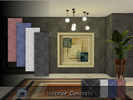 Sims 4 — Interior Concrete by Emerald — Easily upgrade your home with exact visual depth to add style into a space.
