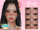 Sims 4 — Sunburn Kiss Blush by Learxfl — Blush, 10 swatches , HQ and BGC . Standalone item with thumbnail.