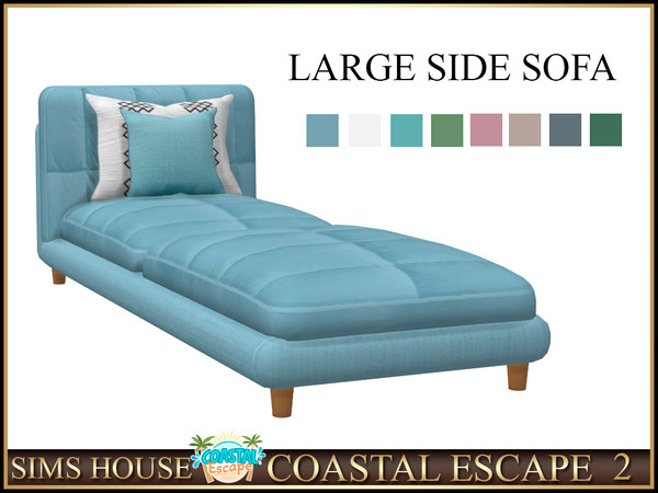 Sims 4 — Sims House LARGE SIDE SOFA | COASTAL ESCAPE 2 by Sims_House — COASTAL ESCAPE 2