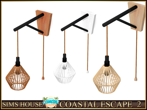 Sims 4 — Sims House WALL LAMP | COASTAL ESCAPE 2 by Sims_House — COASTAL ESCAPE 2