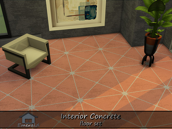 Sims 4 — Interior Concrete floor4 by Emerald — Easily upgrade your home with exact visual depth to add style into a