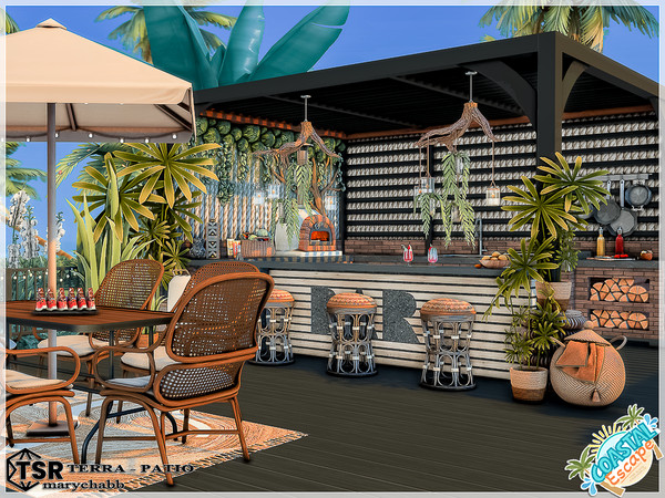 Sims 4 — Terra - Patio by marychabb — I present a room - Patio . Room is fully equipped. I hope you like my design. Have