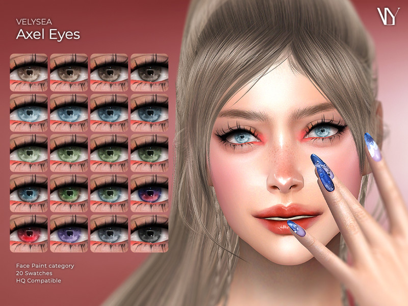 Sims 4 custom iris CC VELYSEA Axel Eyes by VELYSEA