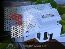 Sims 4 — Hexagon Glass Roof by Emerald — Hexagon Glass Roof is decorative and adds a touch of elegance to your exterior