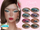 Sims 4 — Sea Glass Eyeshadow by Learxfl — Eyeshadow, 10 swatches , HQ and BGC . Standalone item with thumbnail.