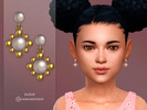 Sims 4 — Lucia Earrings Child by Suzue — New Mesh (Suzue)