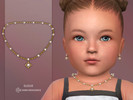 Sims 4 — Lucia Necklace Infant by Suzue — New Mesh (Suzue)
