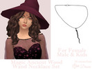 Sims 4 — Magic Ancient Wood Wand Necklace by Dissia — Ancient wood wand shrunk to a little version hanged on necklace