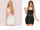 Sims 4 — Plastic Belt by Dissia — Plastic belt with glitter