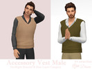 Sims 4 — Accessory Vest Male by Dissia — Accessory oversized vest for male
