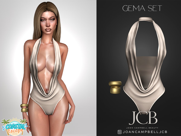 Sims 4 — GEMA SWIMSUIT AND BRACELET SET by Joan_Campbell_Beauty_ — INCLUDES: