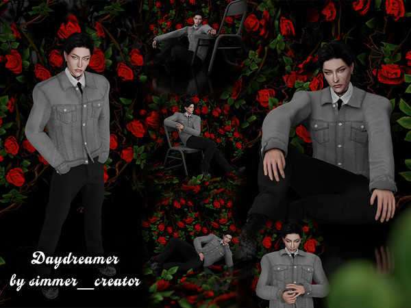 Sims 4 — Daydreamer by Simmer_creator9 — 6 Male model Poses Recommended: