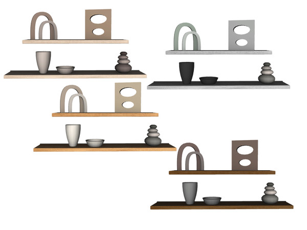 Sims 4 — Jomsims Likoo shelf1 by jomsims — Discover the Likoo collection and modernize your living room with a premium