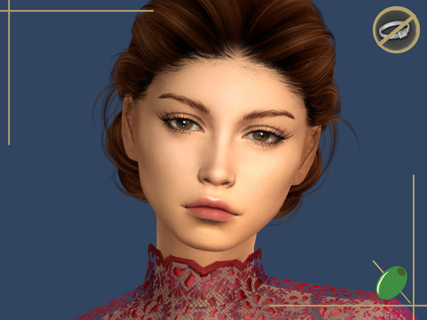 Sims 4 — Nina 3D Lashes Rings Contradict by Pitted0live — Sparse thin natural eyelashes Top lash only swatches included
