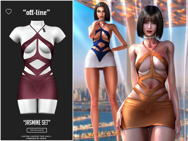 Sims 4 — Off-Line - Jasmine Top by VentaStudio — Jasmine Top