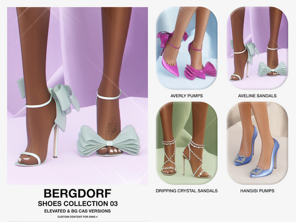 Sims 4 — Bergdorf - Aveline Sandals Elevated by VentaStudio — 20 Swatches