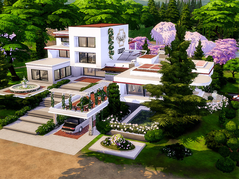 Sims 4 royal and regal CC Royal villa by Danuta720