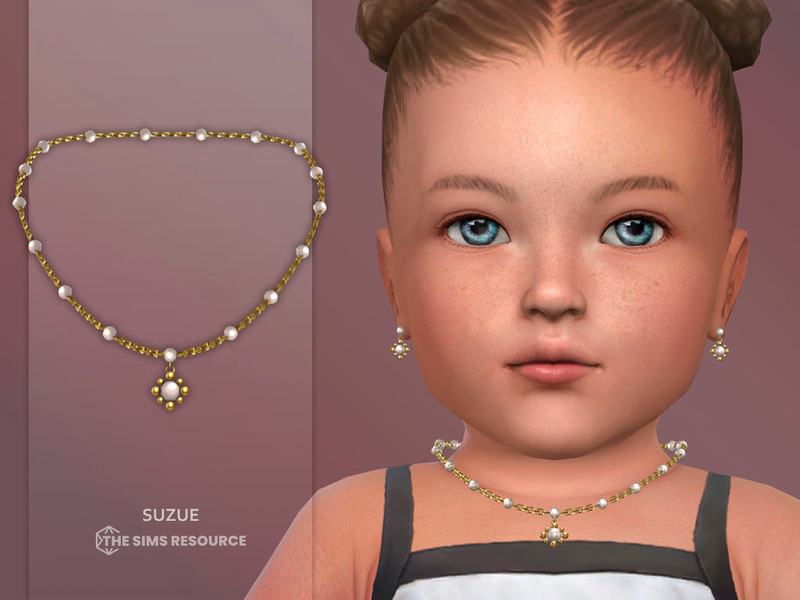 Sims 4 CC Lucia Necklace Infant by Suzue