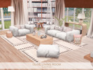 Sims 4 — Olive Living Room by BlusterSims — The Olive Living Room is a bright, modern space that combines soft neutrals,
