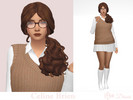 Sims 4 — Celine Brien by Dissia — Celine is Bookworm, Looner and Creative with a Bestselling Author aspiration.