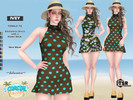 Sims 4 — COASTAL ESCAPE - IVEY - Mini Dress by Helsoseira — Style - Sleeveless mini dress with halter neck