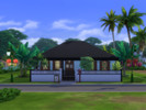 Sims 4 — Tomarang Home-Isda Riverfront-No CC by taifuntopan — Tomarang style small home. 1 Bedroom, 1 Bathroom. Build