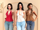Sims 4 — Positano Set by DOLilac — Includes: (Top + Bottom)