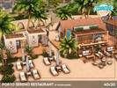 Sims 4 — Porto Sereno Restaurant - NO CC by xogerardine — Ah I had so much fun building this restaurant! I definitely