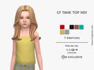 Sims 4 — CF TANK TOP - One by David_Mtv2 — 7 swatches;