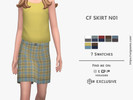 Sims 4 — CF SKIRT - One by David_Mtv2 — 7 swatches;
