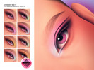 Sims 4 — MM Aura Eyeshadow by cosimetic — Eyeshadow N383 V1 Inspired by the iconic 2000s makeup aesthetic, MM Aura