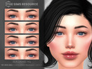 Sims 4 — Isla Lashes HQ by Caroll912 — A 12-swatch lash set in different tones of dark blue, burgundy red, brown and