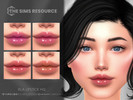 Sims 4 — Isla Lipstick HQ by Caroll912 — A 4-swatch jelly gloss lipstick in the shades of orange, pink and purple. The