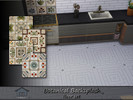 Sims 4 — Botanical Backsplash floor set by Emerald — Botanical backsplash brings nature indoors using plant,leaf or