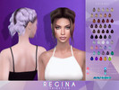 Sims 4 — Regina hairstyle by Anto — Bubble braid updo with buns