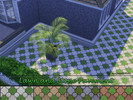 Sims 4 — Lawn and Stone Pavement by matomibotaki — Small square and round stone slabs allow the grass to show through, in