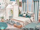 Sims 4 — Sea Dream by Nessca — Sea Dream is a bedroom that will let your Sim rest in truly comfortable conditions. An