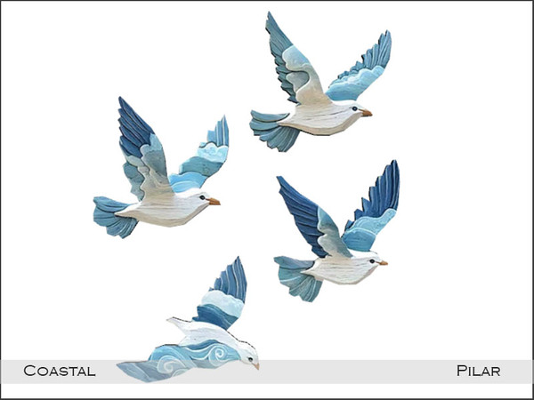 Sims 4 — Pilar Coastal Birds by Pilar — Coastal Style for a Warm Summer