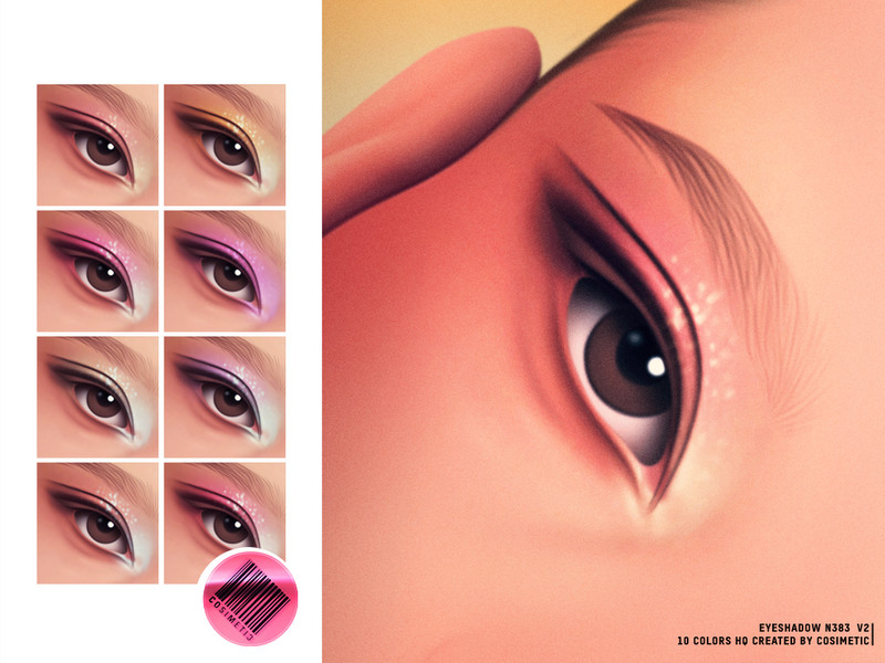 Sims 4 eyeshadow CC MM Aura Eyeshadow V2 by cosimetic