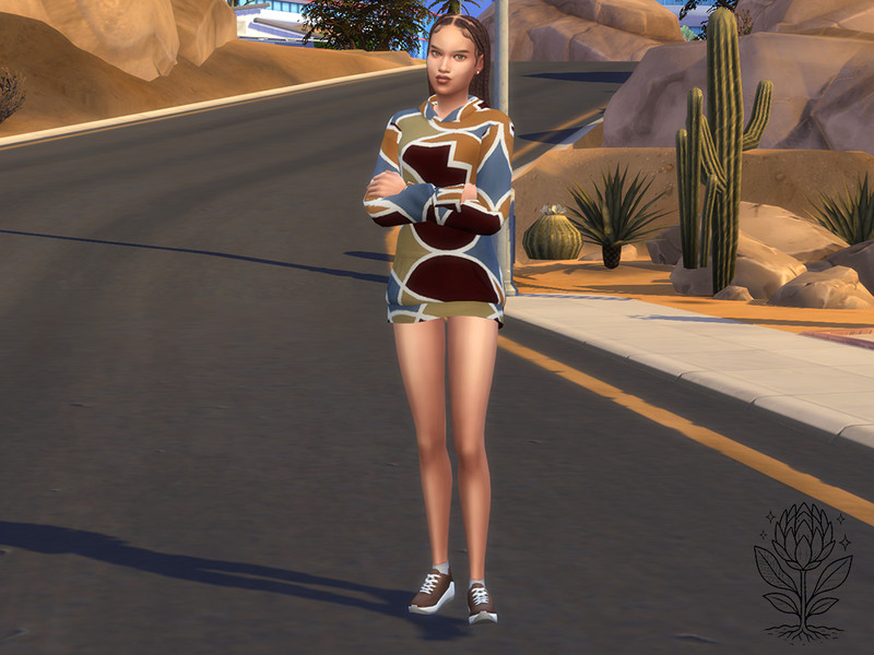Sims 4 CC Sola outfit by Mamoo_2000