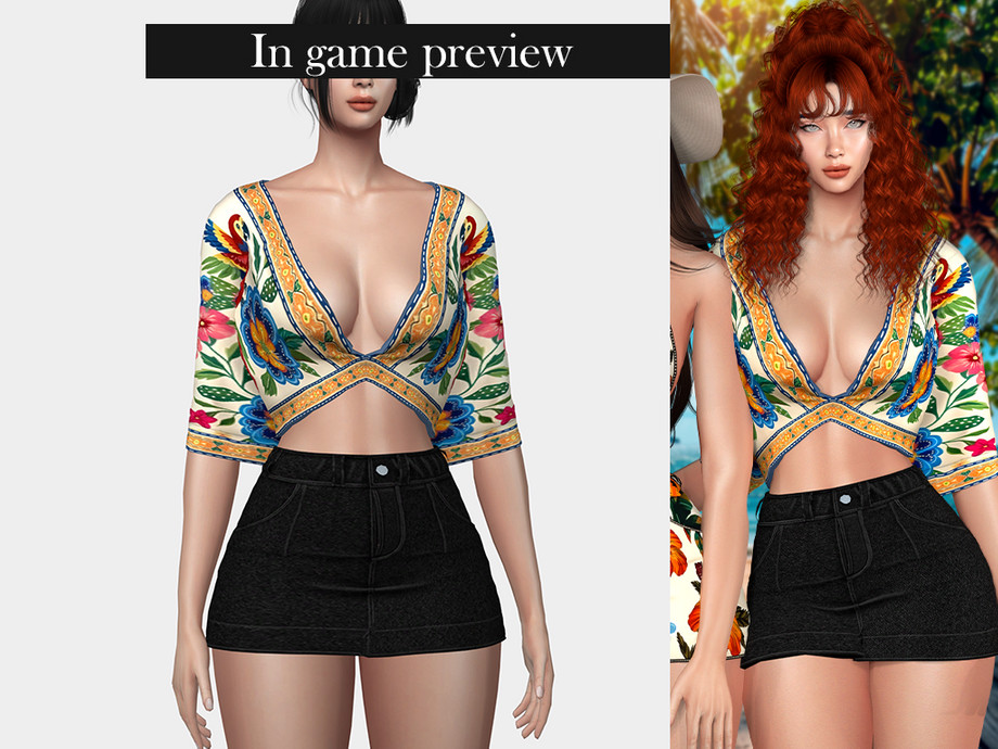 The Sims Resource | COASTAL ZURI SET - THREE PIECES