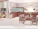 Sims 4 — Leonora Kitchen by BlusterSims — The Leonora Kitchen is a bright, Scandinavian inspired kitchen featuring blush