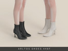 Sims 4 — Sleek Ankle Boots Female by Arltos — 6 colors.