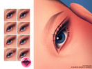 Sims 4 — 2D MM Pure Lashes by cosimetic — Eyelashes N184 A collection of short to medium-length 2D lashes designed for a