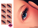 Sims 4 — MM Glossy Gothic Eyeliner by cosimetic — A glossy eyeliner collection featuring 10 color options for a bold yet