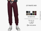 Sims 4 — CF PANTS - One by David_Mtv2 — New mesh;