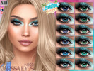 Sims 4 — Coastal Escape - Marissa Eyes by MagicHand — Ocean eyes for males and females in 16 colors - HQ Compatible.