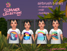 Sims 4 — Airbrush Vacation TShirt Toddler by cloverbungames — Terms of Use: do not reupload to another platform or site